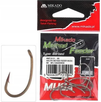 Rybářský háček Zemní Háčky s protihrotem Mikado MF Musa 9 ks