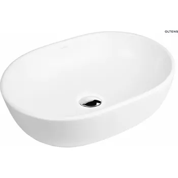 Umyvadlo Oltens Hamnes umyvadlo 47,5 x 34 cm na desku, kulatá, bílá 40309000