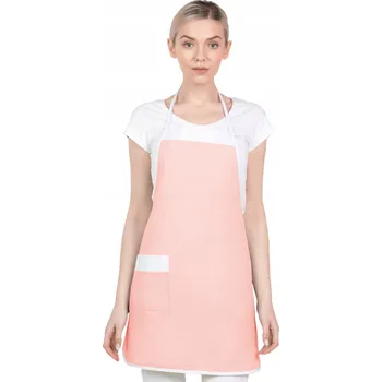 Kuchyňská zástěra DÁMSKÁ OCHRANNÁ ZÁSTĚRA GASTRONOMICKÁ KUCHYŇSKÁ přední, směs bavlny a polyesteru, 130 cm