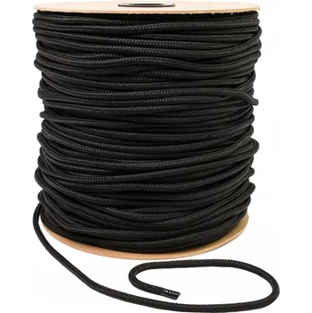 Lany POLYPROPYLENOVÉ LANO ČERNÉ PLETENÉ 10mm 20M