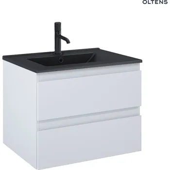 Koupelnový nábytek Sada Oltens Vernal umyvadlo se skříňkou 60 cm, matná černá/matná šedá 68036700