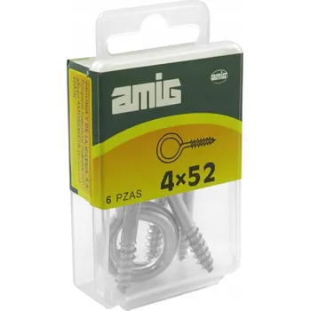 Vrták Šrouby do dřeva Amig 4 x 52 mm 6 ks