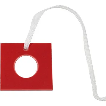 Poštovní známka Známka třídící červený čtverec s otvorem č.2 / 50 ks (Známka třídící červený čtverec s otvorem č.2 / 50 ks)