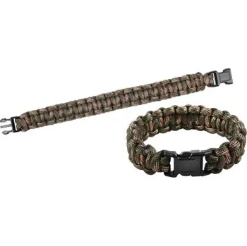 Vybavení pro přežití Náramek SURVIVAL PARACORD WOODLAND vel. 8 (Náramek SURVIVAL PARACORD WOODLAND vel. 8)
