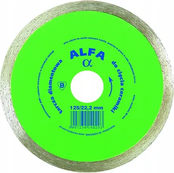 Řezný kotouč Diamantový kotouč hladký PRO glazuru alfa 180 MM