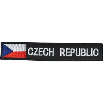 Nášivka Nášivka CZECH REPUBLIC S VLAJKOU - ČERNÁ (Nášivka CZECH REPUBLIC S VLAJKOU - ČERNÁ)