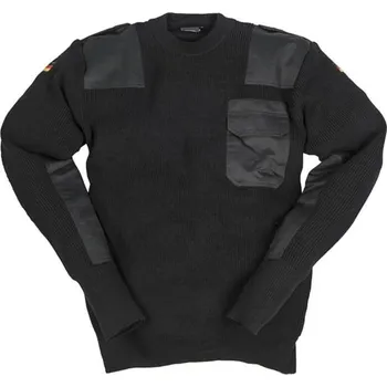 Pánský svetr Svetr BW VLNA s kapsou ČERNÝ vel. 52 (Svetr BW VLNA s kapsou ČERNÝ vel. 52)