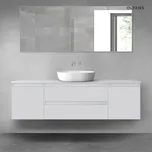 Oltens Vernal sada koupelnového nábytku 160 cm s horní deskou, matná šedá 68445700