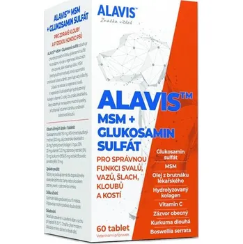 Kloubní výživa Patron ca, s.r.o. Alavis MSM + Glukosamin sulfát tbl 60