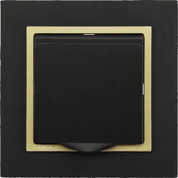 Elektrická zásuvka Elektrická Zásuvka nástěnná Timex-Elektro černá