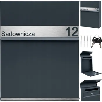 Poštovní schránka Poštovní schránka euroschránka, vhoz M-TEC šedá