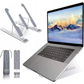 Nastavitelný stojan na notebook protiskluzový bílý držák na stůl