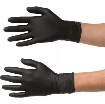 Pracovní rukavice COLAD nitrilové rukavice černé vel. XL 2 ks pár