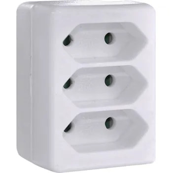 Elektrická zásuvka e2 elektro GmbH Adaptér Euro 3nás. bílý
