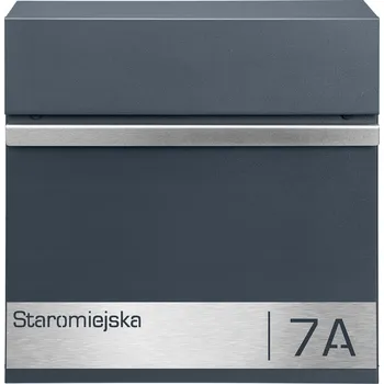 Poštovní schránka Poštovní schránka euroschránka, s vhozem, se schránkou na noviny M-TEC šedá