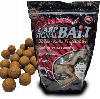 Boilies PROTEINOVÉ KULIČKY 20 mm CARP SIGNAL JÁTRA&ČESNEK 750G PROFESS KARP AMUR