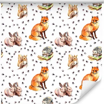 Tapeta Tapeta pro děti - Lesní zvířata /210215185