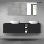 Oltens Vernal sada koupelnového nábytku 180 cm s horní deskou, matná černá 68637300
