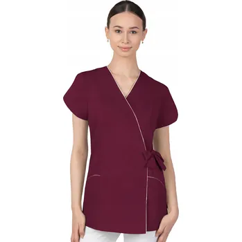 Pracovní zástěra 36 DÁMSKÝ ZAVINOVACÍ LÉKAŘSKÝ PLÁŠŤ HALENA KOSMETICKÁ ZÁSTĚRA 322