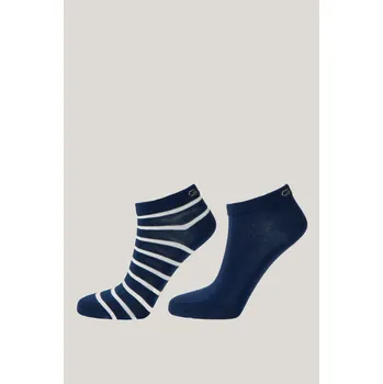 Dámské oblečení PONOŽKY GANT STRIPE AND SOLID ANKLE SOCKS 2-P EVENING BLUE