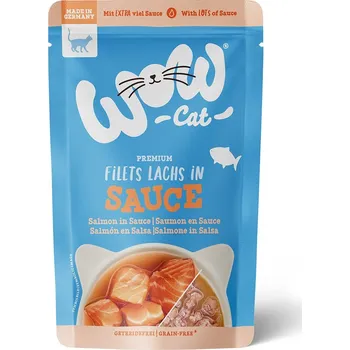 Krmivo pro kočku WOW CAT losos v omáčce 8 × 85 g
