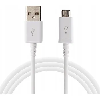 Datový kabel Kabel CABELS USB - microUSB typ B 1 m bílý