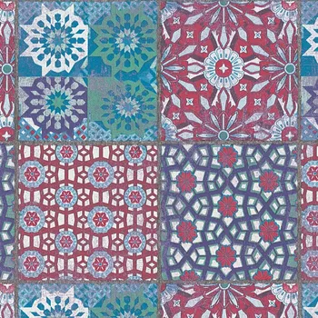 Tapeta Vinylová tapeta na vliesu omyvatelná mozaika marocké dlaždice obkládačky