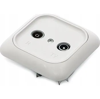 Elektrická zásuvka Anténní zásuvka nástěnná Zamel bílá