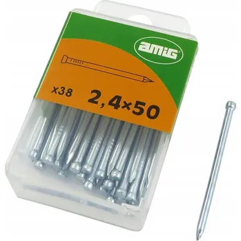 Hřebík Hřebíky malé Ocelové hřebíčky 2,4x50mm 38 kusů