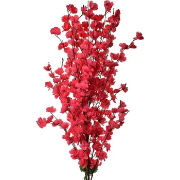 umělá květina Dekorace umělá větvička s fuchsiovými květy - 40*10*100 cm