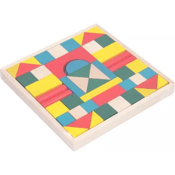 Dřevěná hračka Dřevěné kostky 48 ks 20,5x20,5 cm
