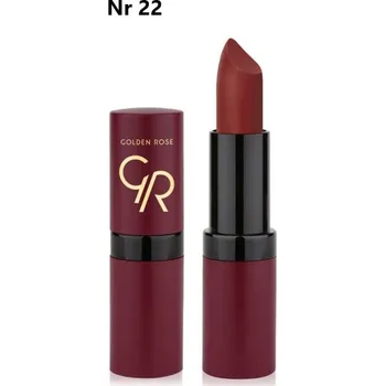 Přípravek na rty Rtěnka Golden Rose červená, odstíny červené, matná, v tyčince