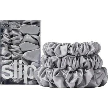 Slip - Back to Basics Assorted Scrunchies - Light Brown Gumičky do vlasů Stříbrná unisex
