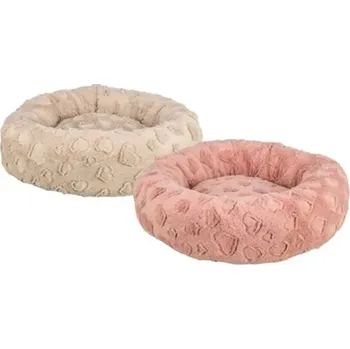 Pelíšek pro psa TRIXIE Pelech AMOROSA, kulatý s okrajem, 50 cm, béžová/starorůžová
