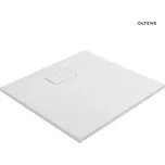 Oltens Bergytan hranatá vanička 80 x 80 cm RockSurface, bílá 17100000