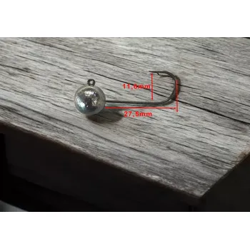 Rybářský háček RYVALURES-JIGOVÁ HLAVA KOULE FINJIG 8G-1/0