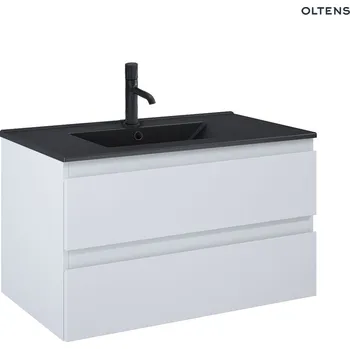 Koupelnový nábytek Sada Oltens Vernal umyvadlo se skříňkou 80 cm, matná černá/matná šedá 68037700