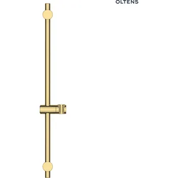 Tyč na sprchový závěs Oltens Alling 60 sprchová tyč 60 cm, lesklá zlatá 37300800