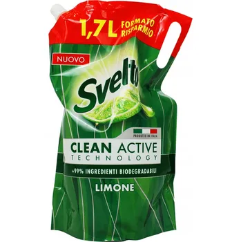Mycí prostředek Svelto Limone Prostředek na mytí nádobí Citron náhradní náplň (1,7 l)