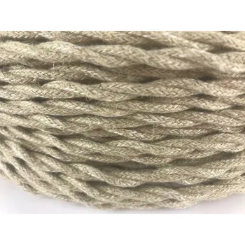 elektrický kabel Kabel v opletu, kroucené vodiče 2x0,75, Italský