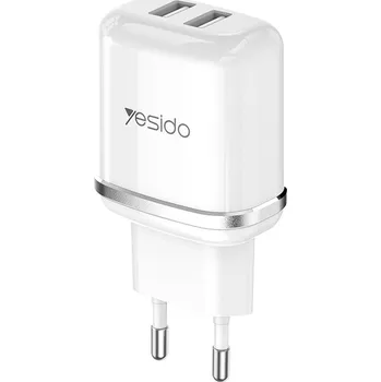 Adaptér Yesido YC26 EU 18W Dual bílý