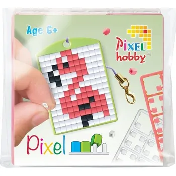 kreativní sada Pixelhobby Pixel klíčenka plameňák nebo papoušek