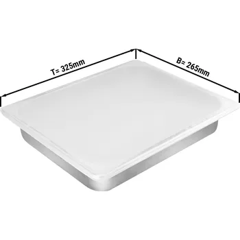 Dóza na potraviny G.Gastro Silikonové víko na 1/2 GN-nádobu & nádobu na zmrzlinu - 325 x 265 mm