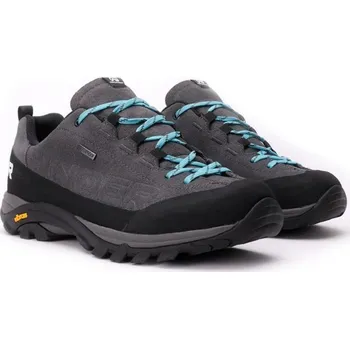 Pánská treková obuv NORTHFINDER TO-2005OR dámské turistické outdoor kožené nízké boty MANA Velikost: 39, Barva: ocelově šedá