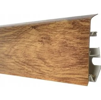 soklová lišta Podlahová lišta 70mm PVC - VZORKY - DUB PÁLENÝ