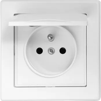 Elektrická zásuvka Elektrická Zásuvka hermetická Timex-Elektro bílá