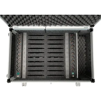 Nabíjecí kufr pro 10 notebooků, 10x zásuvka 230V