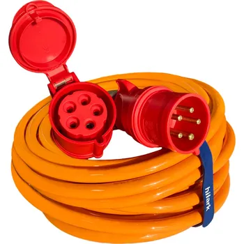 Napájecí kabel PRODLUŽOVACÍ KABEL SÍŤOVÝ 3M H07BQ-F 5x2,5 mm2 16A PUR Polyuretanový odolný