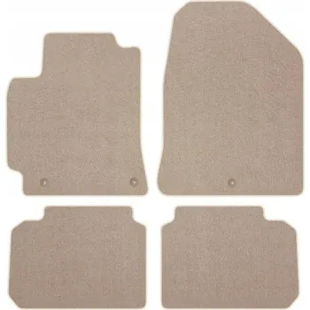 autokoberec Velurové autokoberce s upevněním v sadě Edecor