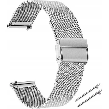 Řemínek na hodinky Řemínek pro CHYTRÉ HODINKY 22MM OCEL Stříbrný